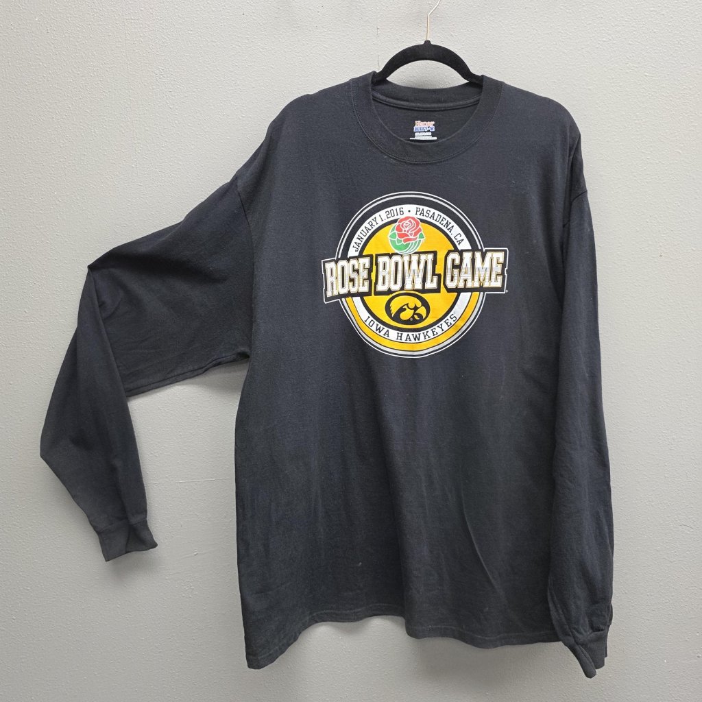 Iowa Hawkeyes Shirt Mens 2xl Ncaa Football Rose Bowl Game 2016 Long Sleeve